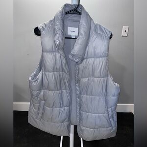 Old Navy Silver Puffer Vest